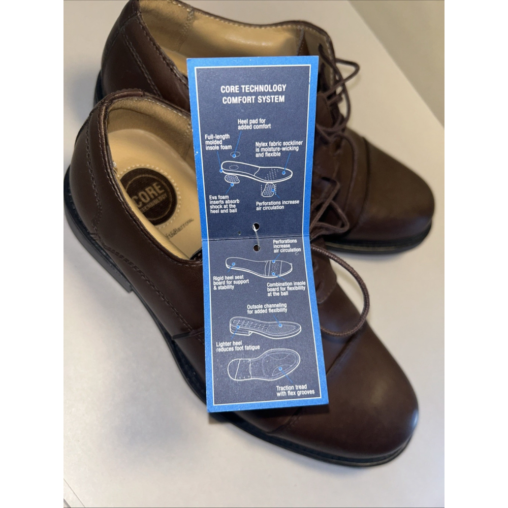 Croft & Barrow NWT Men’s 8W Brown Oxfords 73277 Core Technology - Picture 10 of 10